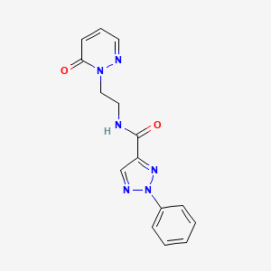 N-(2-(6-oxopyridazin-1(6H)-yl)ethyl)-2-phenyl-2H-1,2,3-triazole-4-carboxamide