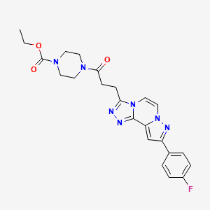 molecular formula C23H24FN7O3 B2555204 Chembl4551112 CAS No. 1207000-26-7