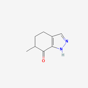 6-Methyl-1,4,5,6-tetrahydroindazol-7-one