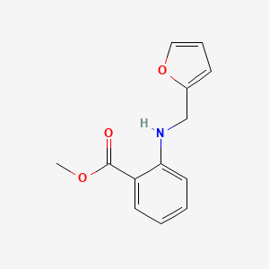 molecular formula C13H13NO3 B2555235 Methyl 2-((furan-2-ylmethyl)amino)benzoate CAS No. 1094427-83-4