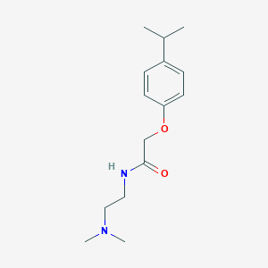 molecular formula C15H24N2O2 B255525 N-[2-(dimethylamino)ethyl]-2-[4-(propan-2-yl)phenoxy]acetamide 