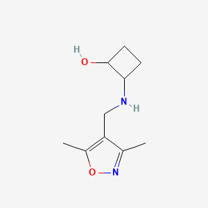 2-{[(3,5-Dimethyl-1,2-oxazol-4-yl)methyl]amino}cyclobutan-1-ol