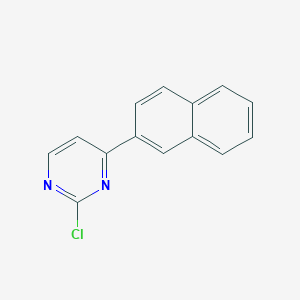 molecular formula C14H9ClN2 B2555277 2-氯-4-(萘-2-基)嘧啶 CAS No. 488816-96-2