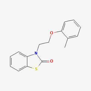 molecular formula C16H15NO2S B2555286 3-(2-o-Tolyloxy-ethyl)-3H-benzothiazol-2-one CAS No. 797780-51-9