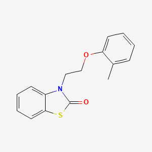 molecular formula C16H15NO2S B2555286 3-(2-o-Tolyloxy-ethyl)-3H-benzothiazol-2-on CAS No. 797780-51-9