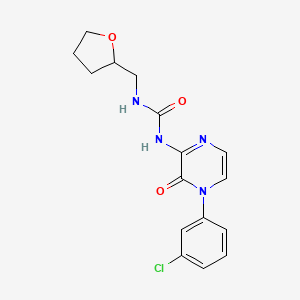 molecular formula C16H17ClN4O3 B2555305 N-{2-[cyclohexyl(methyl)amino]ethyl}-1-[(1-ethyl-5-methoxy-1H-indol-3-yl)methyl]piperidine-4-carboxamide CAS No. 1207038-30-9