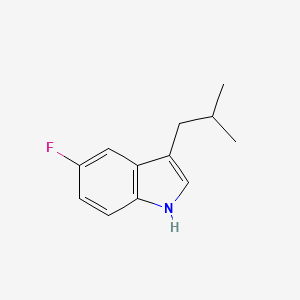 molecular formula C12H14FN B2555330 5-氟-3-异丁基-1H-吲哚 CAS No. 1698727-54-6