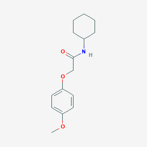 molecular formula C15H21NO3 B255534 N-cyclohexyl-2-(4-methoxyphenoxy)acetamide 