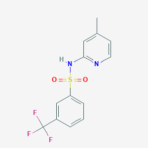 molecular formula C13H11F3N2O2S B255536 N-(4-methyl-2-pyridinyl)-3-(trifluoromethyl)benzenesulfonamide 