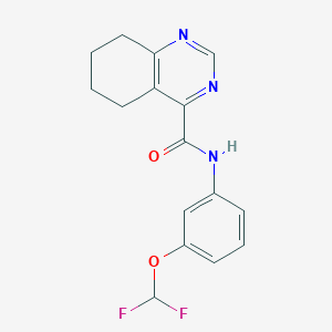 B2555394 N-[3-(Difluoromethoxy)phenyl]-5,6,7,8-tetrahydroquinazoline-4-carboxamide CAS No. 2415520-03-3