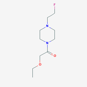 molecular formula C10H19FN2O2 B2555417 2-Ethoxy-1-(4-(2-fluoroethyl)piperazin-1-yl)ethanone CAS No. 2000793-66-6