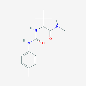 molecular formula C15H23N3O2 B2555419 N,3,3-三甲基-2-[(4-甲苯胺羰基)氨基]丁酰胺 CAS No. 477768-35-7