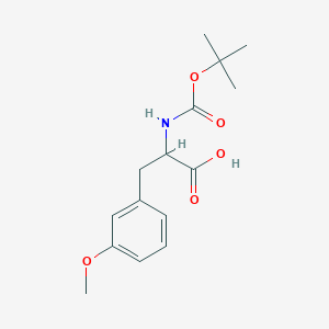 molecular formula C15H21NO5 B2555455 2-([(叔丁氧基)羰基]氨基)-3-(3-甲氧基苯基)丙酸 CAS No. 82278-99-7