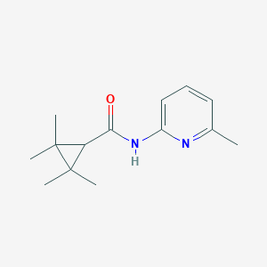 molecular formula C14H20N2O B255547 2,2,3,3-tetramethyl-N-(6-methyl-2-pyridinyl)cyclopropanecarboxamide 