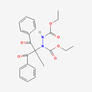 ethyl N-(2-benzoyl-1-oxo-1-phenylbutan-2-yl)-N-(ethoxycarbonylamino)carbamate