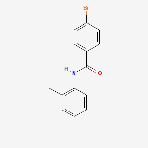 molecular formula C15H14BrNO B2555531 4-bromo-N-(2,4-dimethylphenyl)benzamide CAS No. 282091-66-1