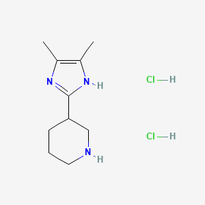 3-(4,5-Dimethyl-1H-imidazol-2-yl)piperidine dihydrochloride