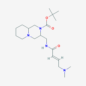 Tert-butyl 3-[[[(E)-4-(dimethylamino)but-2-enoyl]amino]methyl]-1,3,4,6,7,8,9,9a-octahydropyrido[1,2-a]pyrazine-2-carboxylate