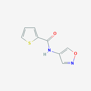 molecular formula C8H6N2O2S B2555547 N-(isoxazol-4-yl)thiophene-2-carboxamide CAS No. 1341743-61-0