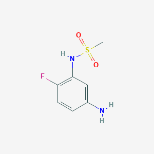 molecular formula C7H9FN2O2S B2555570 N-(5-氨基-2-氟苯基)甲磺酰胺 CAS No. 123343-90-8