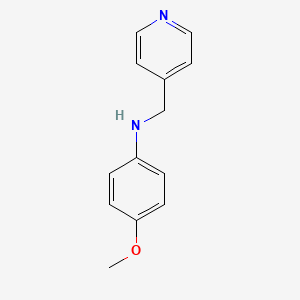 molecular formula C13H14N2O B2555581 (4-Methoxy-phenyl)-pyridin-4-ylmethyl-amine CAS No. 16552-49-1