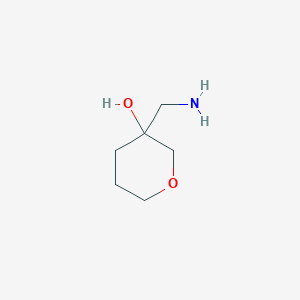 molecular formula C6H13NO2 B2555608 3-(Aminomethyl)oxan-3-ol CAS No. 1342771-66-7