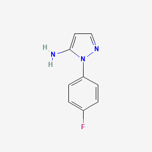 molecular formula C9H8FN3 B2555614 1-(4-氟苯基)-1H-吡唑-5-胺 CAS No. 727967-95-5