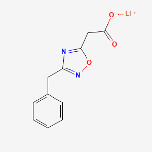 molecular formula C11H9LiN2O3 B2555627 Lithium;2-(3-benzyl-1,2,4-oxadiazol-5-yl)acetate CAS No. 2089255-92-3