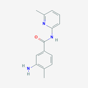 molecular formula C14H15N3O B255563 3-amino-4-methyl-N-(6-methyl-2-pyridinyl)benzamide 