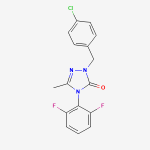 2-(4-chlorobenzyl)-4-(2,6-difluorophenyl)-5-methyl-2,4-dihydro-3H-1,2,4-triazol-3-one