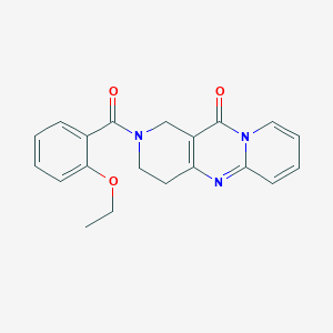 molecular formula C20H19N3O3 B2555635 2-(2-乙氧基苯甲酰基)-3,4-二氢-1H-二吡啶并[1,2-a:4',3'-d]嘧啶-11(2H)-酮 CAS No. 2034530-94-2