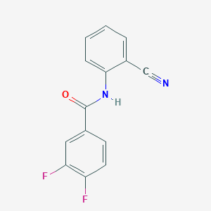 molecular formula C14H8F2N2O B255568 N-(2-Cyanophenyl)-3,4-difluorobenzamide CAS No. 1016804-69-5