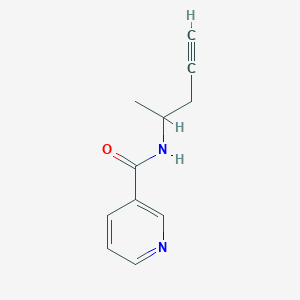N-Pent-4-yn-2-ylpyridine-3-carboxamide