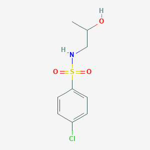 molecular formula C9H12ClNO3S B255570 4-氯-N-(2-羟丙基)苯磺酰胺 CAS No. 74668-38-5