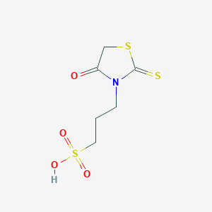 molecular formula C6H9NO4S3 B2555715 3-(4-Oxo-2-thioxo-3-thiazolidinyl)propane-1-sulfonic Acid CAS No. 2205882-54-6
