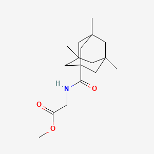 molecular formula C17H27NO3 B2555716 Methyl 2-[(3,5,7-trimethyladamantane-1-carbonyl)amino]acetate CAS No. 438480-38-7