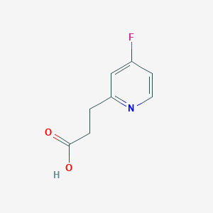 molecular formula C8H8FNO2 B2555725 3-(4-氟吡啶-2-基)丙酸 CAS No. 1823931-38-9