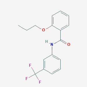 molecular formula C17H16F3NO2 B255573 2-propoxy-N-[3-(trifluoromethyl)phenyl]benzamide 
