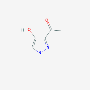 molecular formula C6H8N2O2 B2555732 1-(4-羟基-1-甲基-1H-吡唑-3-基)乙酮 CAS No. 95884-20-1