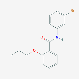 molecular formula C16H16BrNO2 B255577 N-(3-bromophenyl)-2-propoxybenzamide 