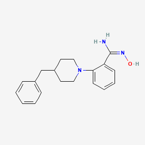 molecular formula C19H23N3O B2555772 2-(4-苄基哌啶基)-N'-羟基苯甲酰亚胺酰胺 CAS No. 294848-78-5