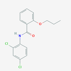 molecular formula C16H15Cl2NO2 B255578 N-(2,4-dichlorophenyl)-2-propoxybenzamide 