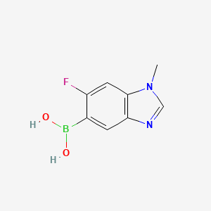 (6-Fluoro-1-methyl-1,3-benzodiazol-5-yl)boronic acid