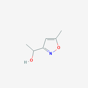 molecular formula C6H9NO2 B2555784 1-(5-Methyl-1,2-oxazol-3-yl)ethan-1-ol CAS No. 95104-46-4