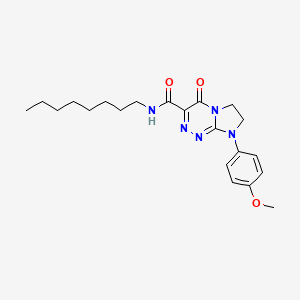 8-(4-methoxyphenyl)-N-octyl-4-oxo-4,6,7,8-tetrahydroimidazo[2,1-c][1,2,4]triazine-3-carboxamide