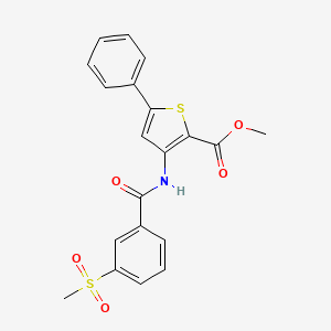 Methyl 3-(3-(methylsulfonyl)benzamido)-5-phenylthiophene-2-carboxylate