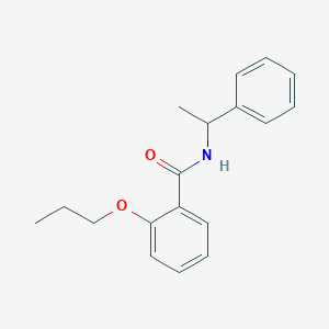 molecular formula C18H21NO2 B255580 N-(1-phenylethyl)-2-propoxybenzamide 