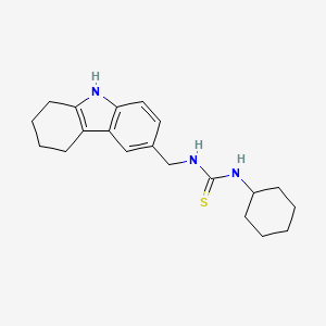 molecular formula C20H27N3S B2555806 1-环己基-3-(6,7,8,9-四氢-5H-咔唑-3-基甲基)硫脲 CAS No. 852140-17-1