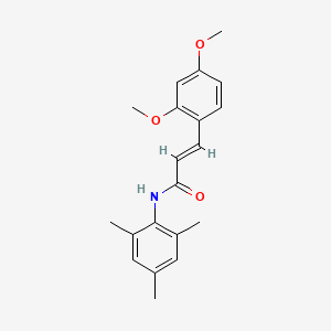 molecular formula C20H23NO3 B2555810 (2E)-3-(2,4-dimethoxyphenyl)-N-(2,4,6-trimethylphenyl)prop-2-enamide CAS No. 496779-52-3