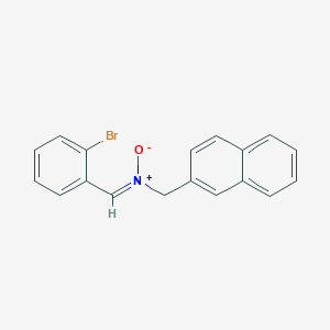 molecular formula C18H14BrNO B2555834 [(Z)-(2-溴苯基)亚甲基](2-萘甲基)铵盐 CAS No. 939893-32-0